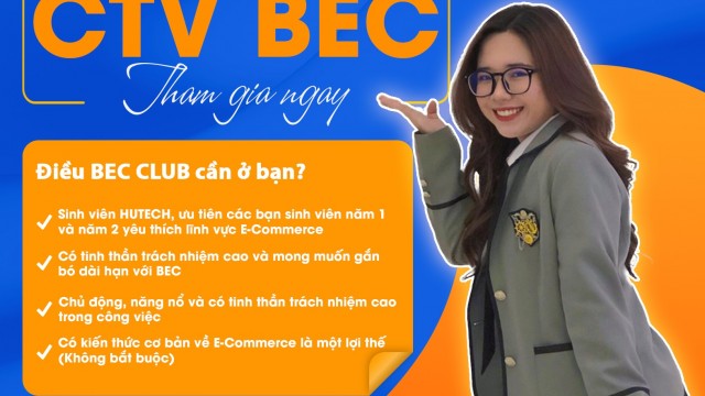 Tuyển Thành viên Câu lạc bộ BEC - Gen 1