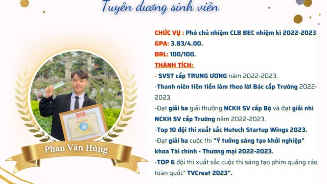 Tuyên dương các thành viên CLB BEC đạt nhiều thành tích xuất sắc năm học 2022-2023