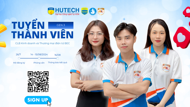 TUYỂN THÀNH VIÊN CLB BEC GEN 3