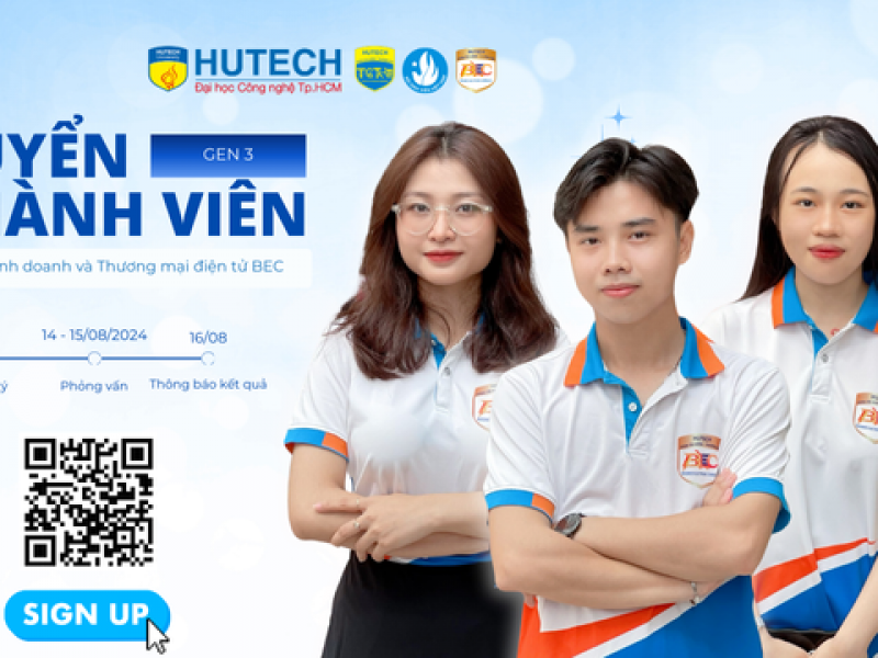 TUYỂN THÀNH VIÊN CLB BEC GEN 3